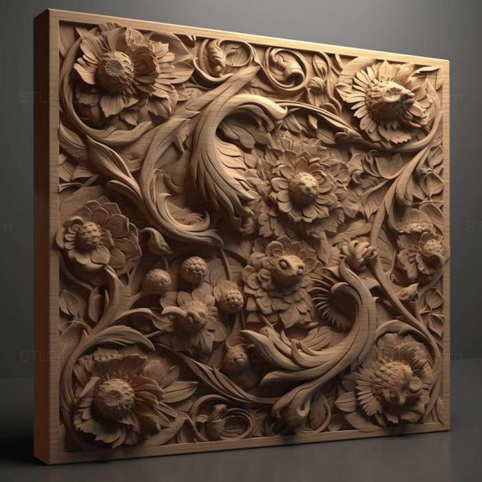 Patterns and decorations (Rendering 3, PATTERN_435) 3D models for cnc